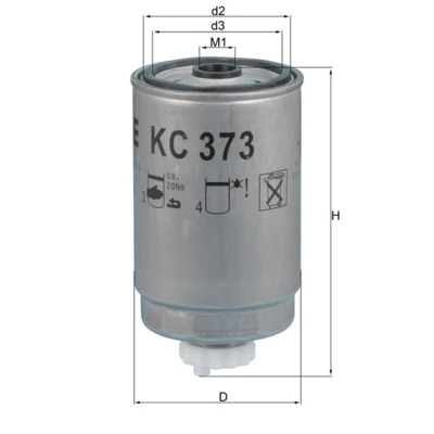 Afbeelding van Knecht Brandstoffilter KC 373