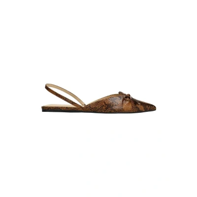 Afbeelding van sacha Slingback ballerina ́s, Dames, Maat: 38, Brown Schoenen
