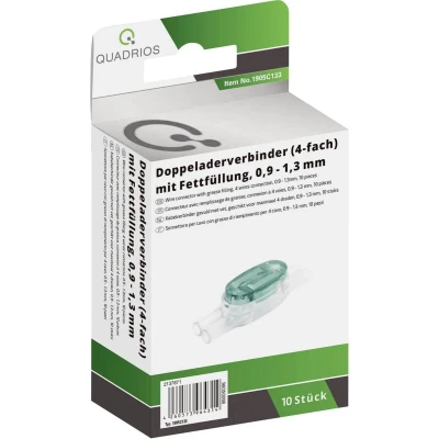 Afbeelding van Quadrios 1905C133 Draadconnector Flexibel: 0.90 1.30 mm² Massief: Aantal polen: 4 10 stuk(s) Groen