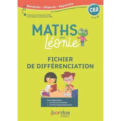 Image de Les Maths avec Léonie CE2 2020 Fichier de différenciation photocopiable