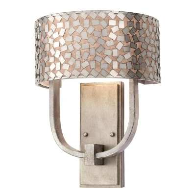 Afbeelding van Wandlamp Confetti in zilver antiek