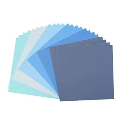 Afbeelding van Vaessen Creative Florence Cardstock, Stevig Kaartpapier 216g Blauw, 24 Stuks. 30,5 x cm
