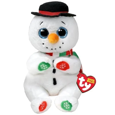 Afbeelding van TY Beanie Babies Bellies Christmas Snowman 15 cm 1 stuk