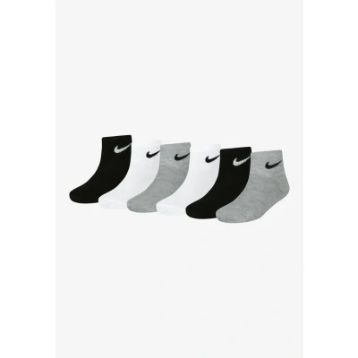 Afbeelding van Nike Sportswear Basic Quarter Unisex 6 PACK Sokken voor kinderen, Maat: 23.5 27, White/dark gray heather