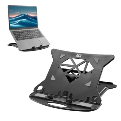 Afbeelding van ACT Laptopstandaard, inklapbaar, hoogte verstelbaar in 7 standen AC8150