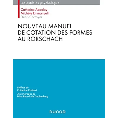 Afbeelding van NOUVEAU MANUEL DE COTATION DES FORMES DU RORSCHACH