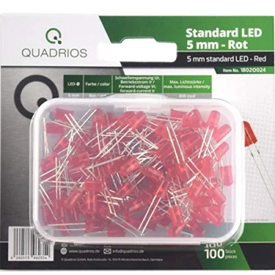 Afbeelding van Quadrios LED assortiment Rood 5 mm 20 mA 2.0 V