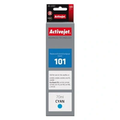 Afbeelding van Activejet AE 101C inkt (vervanging voor Epson 101; Supreme; 70 ml; cyaan)