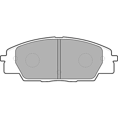 Afbeelding van DELPHI LP1559 Remblokkenset Met akoestische slijtagewaarschuwing anti kreukplaat toebehoren HONDA: CIVIC 8 Hatchback, 7 S2000