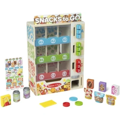 Afbeelding van Melissa &amp; Doug Stel, Stock, Select Automatische Houten Dispenser voor Jongens en Meisjes vanaf 3 jaar, Sandwichaanrecht