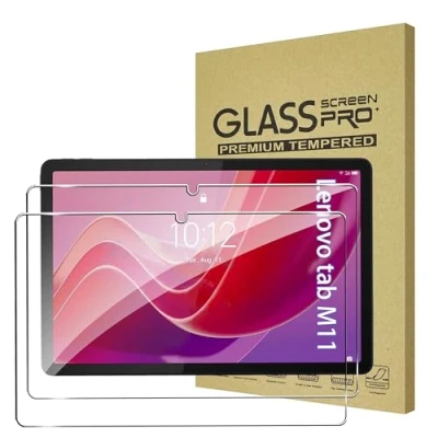 Afbeelding van FDHYFGDY 2 stuks beschermfolie voor Lenovo Tab M11 (11 inch) gehard glas, krasbestendig, luchtbelvrij, displaybeschermfolie hardheid 9H