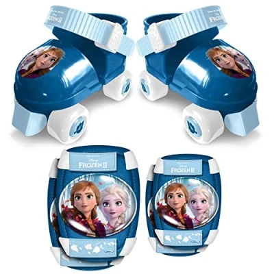 Afbeelding van Disney Frozen Ii Rolschaatsen Met Bescherming Meisjes Blauw Maat 23 27