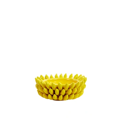 Afbeelding van Light &amp; Living Schaal ZITA Ø34x15cm Geel