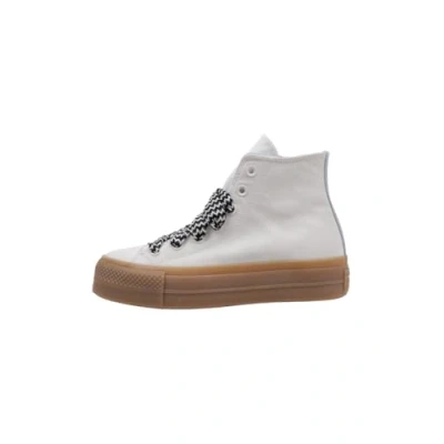 Afbeelding van Converse Chuck Taylor ALL STAR LIFT Platform Sneakers hoog, Dames, Maat: 40, Vintage white/out of the blue Veloursleer