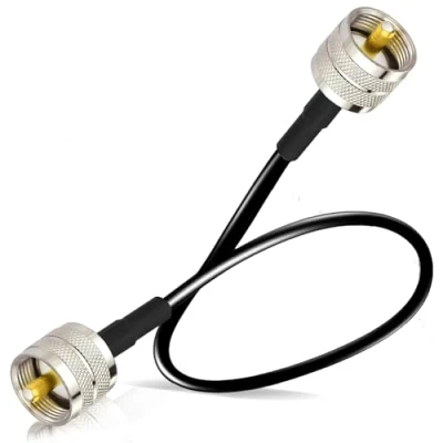 Afbeelding van Bingfu Coaxkabel PL259 CiBi antennekabel 60 cm UHF PL 259 mannelijk naar laag verlies RG58 50 Ohm voor Tosmeter CB Twayrdio Power SWR Meter Lineaire Versterker Fictieve Opladen Amateur