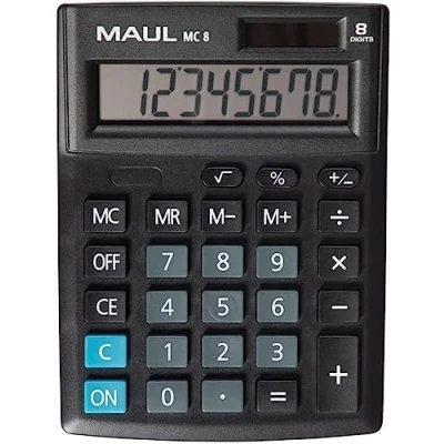 Afbeelding van MAUL bureaurekenmachine MC 8, zwart