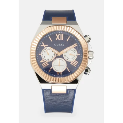 Afbeelding van Guess Equity Chronograaf, Heren, Maat: One Size, Blue