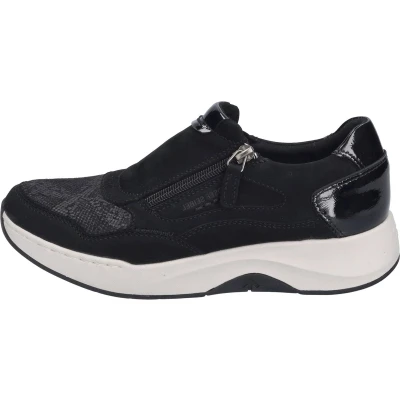 Afbeelding van Josef Seibel ELLI Sneakers laag, Dames, Maat: 36, Schwarz Leer en textiel