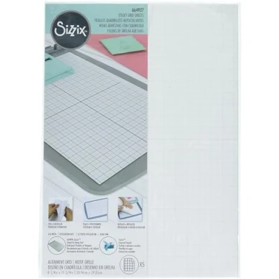 Afbeelding van Sizzix Accessory Sticky Grid Sheets 8 1/4 &quot;x 11 5/8&quot; 5PK 664927 Hoofdstuk 3 2022