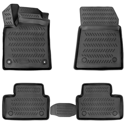 Afbeelding van Elmasline Design 3D rubberen matten set voor Renault Clio V vanaf 2019 extra hoge rand van 5 cm
