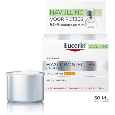 Afbeelding van Eucerin Hyaluron Filler + 3x Effect Dagcrème SPF 30 Navulling