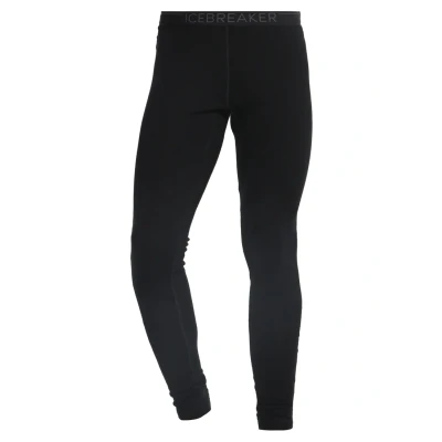 Afbeelding van Icebreaker 100% Merino 260 TECH Thermo Leggings BASE Layer Black/monsoon Onderbroek, Heren, Maat: Medium,