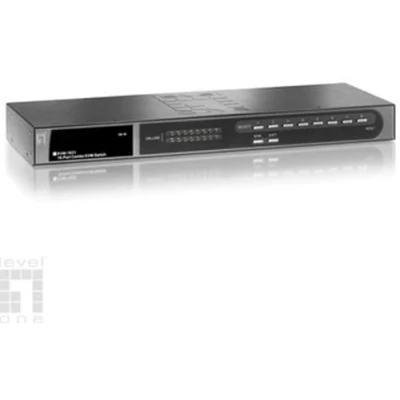 Afbeelding van LevelOne KVM 1631 16 port Switch with Expansion Slot 19 inch