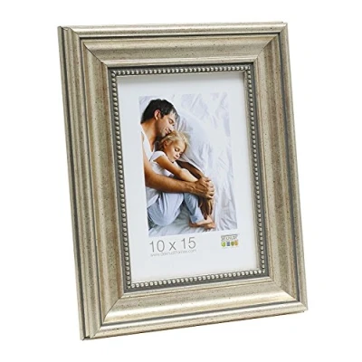 Afbeelding van Deknudt Frames fotolijst S45HD1 zilverkleur parelbiesje 40x60 cm