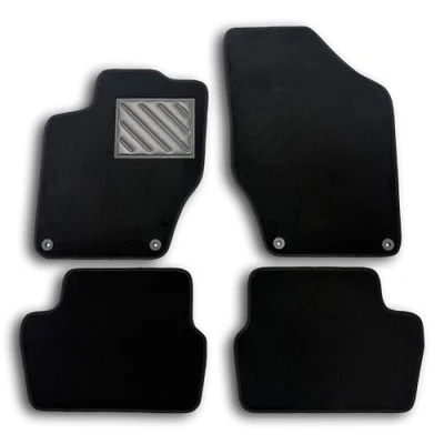 Afbeelding van Peugeot 308 I 2007 2013 op maat gemaakte antislip hielbeschermer van versterkt rubber, bevestigingsknoppen