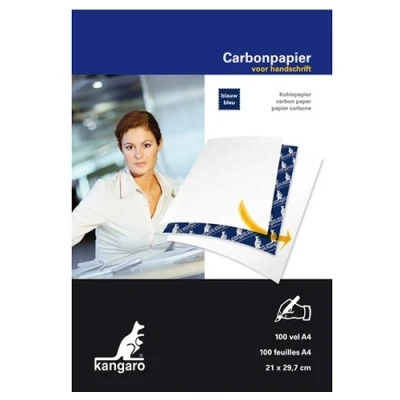 Image de Kangaro papier carbone A4 (100 feuilles) bleu