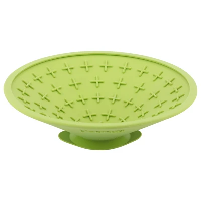 Afbeelding van Lickimat Splash Likmat Voor Aan De Wand Handig In Douche Ø20x8 cm Hondenvoerbak Appelgroen