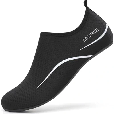 Afbeelding van Sixspace Waterschoenen voor dames en heren, waterschoenen, strandschoenen, sneldrogend, slip on, ademende zwemschoenen, surfschoenen strand, zwembad, surfen, yoga
