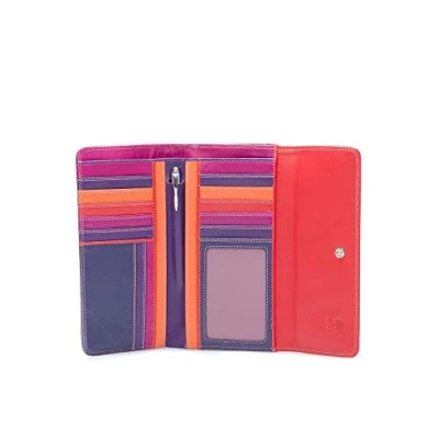 Afbeelding van Mywalit Tri Fold met Outer Zip Purse damesportemonnee Sangria Multi