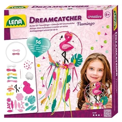 Afbeelding van Lena Dromenvanger Flamingo Knutselset