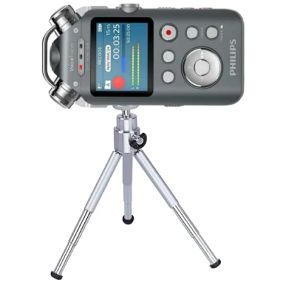 Afbeelding van TronicXL tripod Professional tafel statief 15cm dictafoon audiorecorder opnameapparaat 1/4 inch o.a geschikt voor Roland Philips Tascam Sony Olympus Zoom H4n Pro H5 H6 mobiele recorder H2n houder