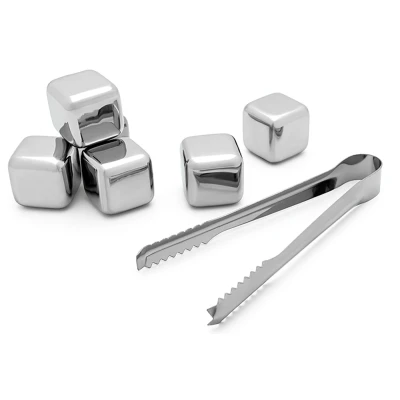 Afbeelding van Leopold Vienna Ice cubes (6 pieces) with tongs s/s