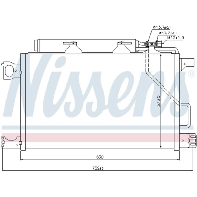 Afbeelding van Nissens Airco condensor 94794