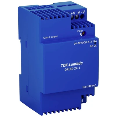Afbeelding van TDK Lambda DRL60 24 1 DIN rail netvoeding V 2.5 A 60 W Inhoud: stuk(s)