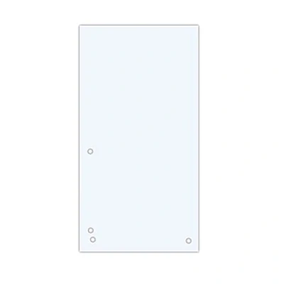 Afbeelding van Donau Register van gerecycled karton, 190 g/m², 4 voudig geperforeerd, 23,5 x 10,5 cm, wit, 100 stuks
