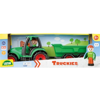 Afbeelding van Lena Truckies Tractor met Aanhanger 01625