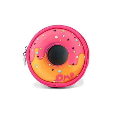 Afbeelding van Oh My Pop! Pinknut ronde portemonnee 12 cm, roze (roze), centimeter, portemonnee, centimeters,