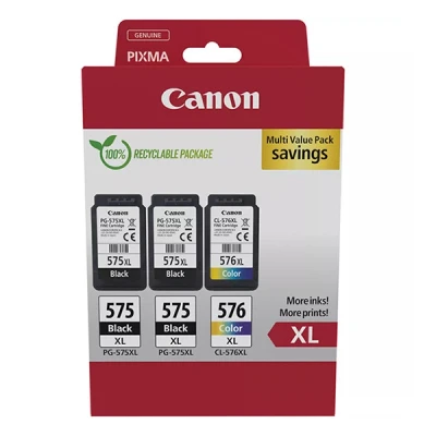 Image de Canon Multipack 2 X Pg 575xl / Cl 576xl Noir cyan magenta jaune (5437c004)