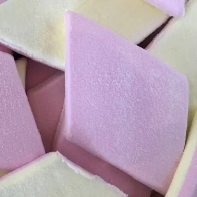 Afbeelding van Spek Ruit Roze Geel 15x8cm 70 Stuks