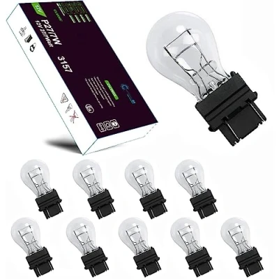 Afbeelding van LIGHTWORLD24 10 stuks W2,5 x 16q P27/7W autolampen US 3157 27/7W wit 12V
