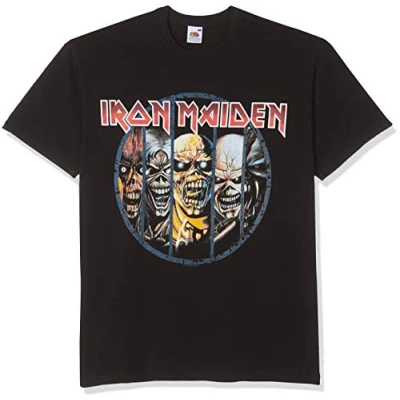 Afbeelding van Iron Maiden Eddie Evolution Heren T shirt S Zwart