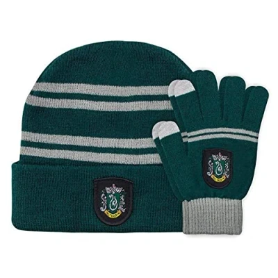 Image de Bonnet et gants pour enfants Cinereplicas Harry Potter Serpentard