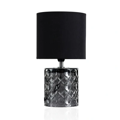 Afbeelding van Pauleen Crystal Glow Tafellamp black grey glas.