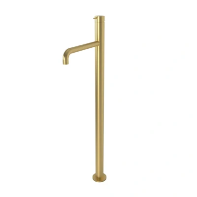 Afbeelding van Waterevolution Flow vrijstaande badkraan light gold T134WGE