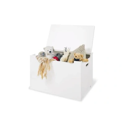 Image de Coffre a jouets en bois blanc