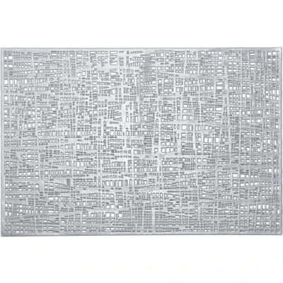 Afbeelding van Zeller Placemats Glanzend Zilver Rechthoekig 30 x 45 cm Kunststof